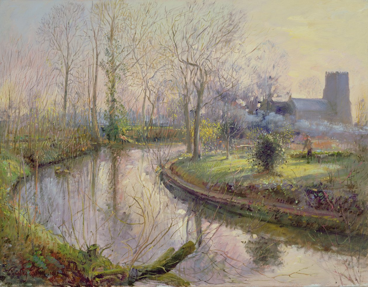 Vårens trädgårdsarbete av Timothy Easton