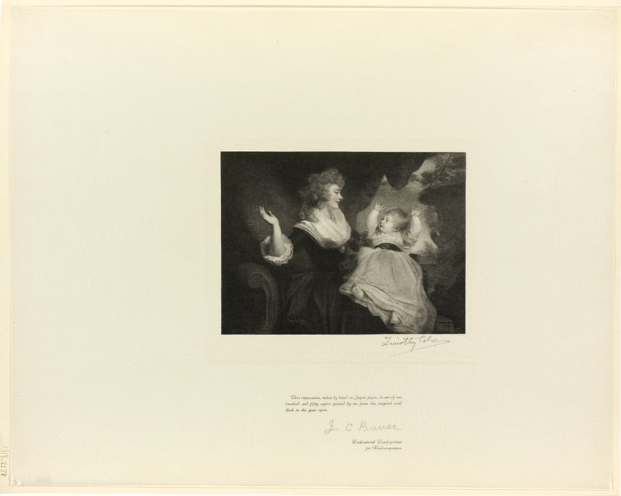 Hertiginna av Devonshire och barn, från Old English Masters av Timothy Cole