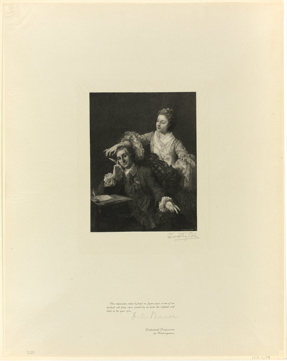 Garrick och hans fru, från Old English Masters av Timothy Cole