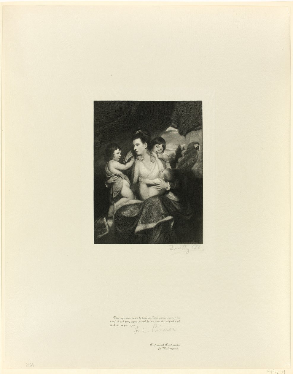 Lady Cockburn med familj, från Old English Masters av Timothy Cole