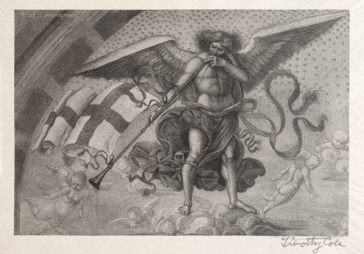 Gamla italienska mästare: Angel Sounding a Trumpet, 1888-1892. av Timothy Cole