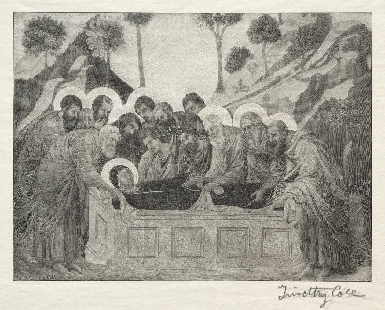 Gamla italienska mästare: Jungfruns begravning, 1888-1892. av Timothy Cole
