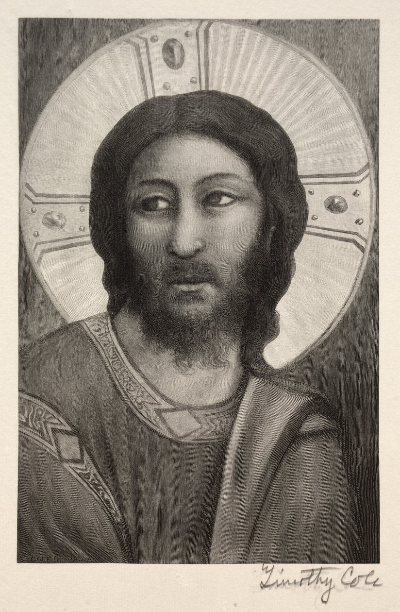Gamla italienska mästare: Kristi huvud, 1888-1892. av Timothy Cole