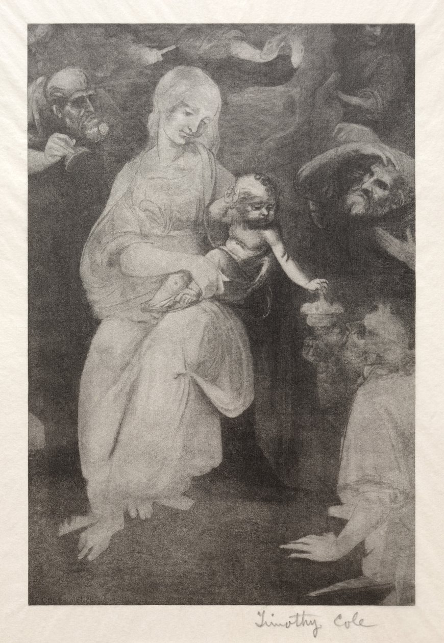 Gamla italienska mästare: Madonna och barn, 1888-1892. av Timothy Cole