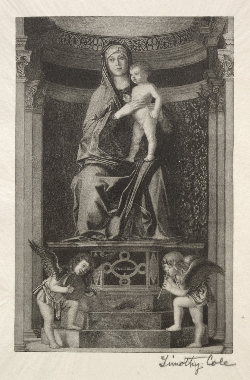 Gamla italienska mästare: Madonna och barn, 1888-1892. av Timothy Cole