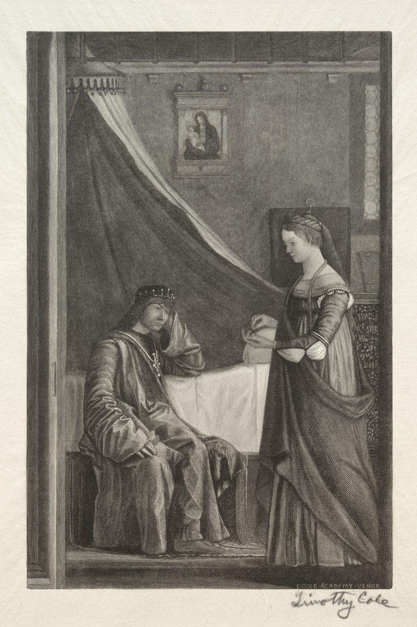 Gamla italienska mästare: St. Ursula med sin far, 1888-1892. av Timothy Cole