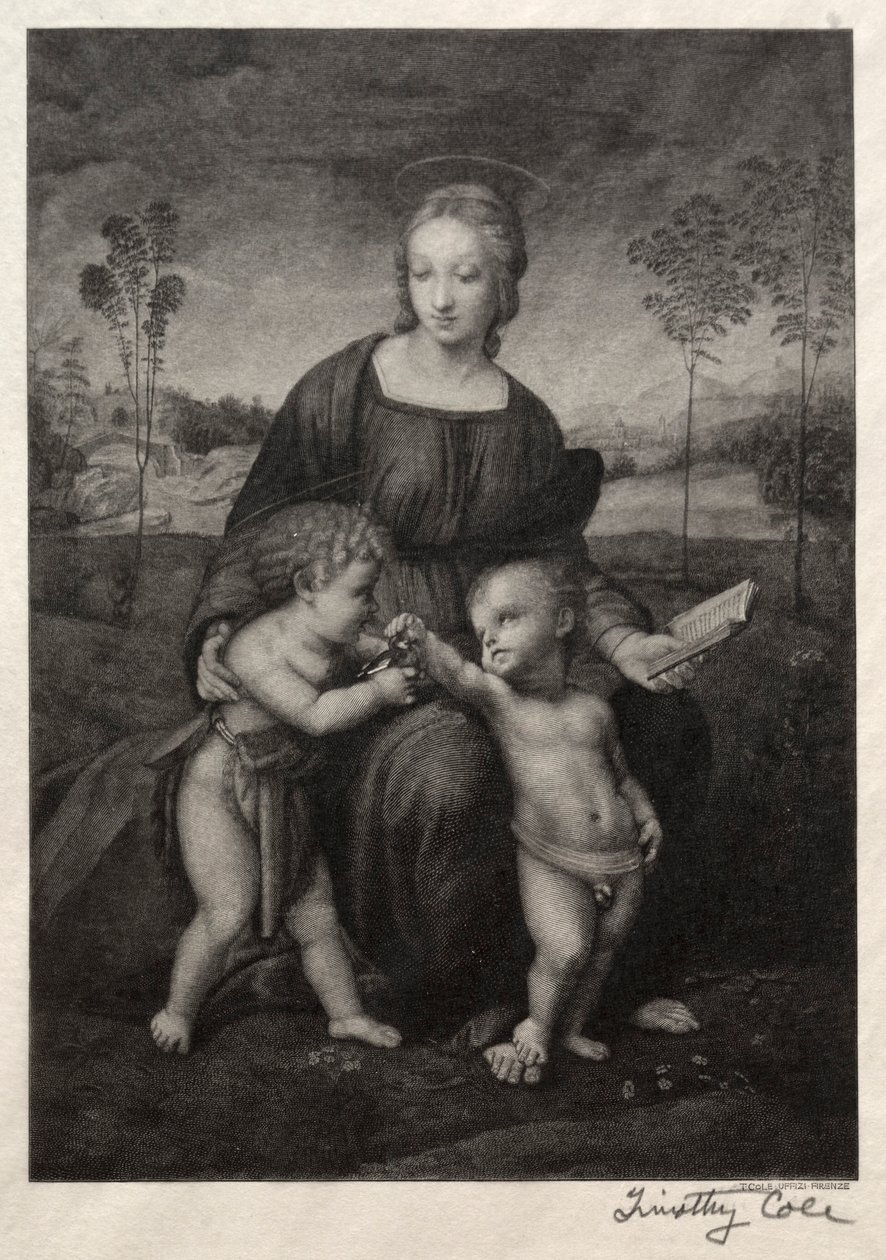 Old Italian Masters: The Madonna of the Goldfinch, 1888-1892. av Timothy Cole