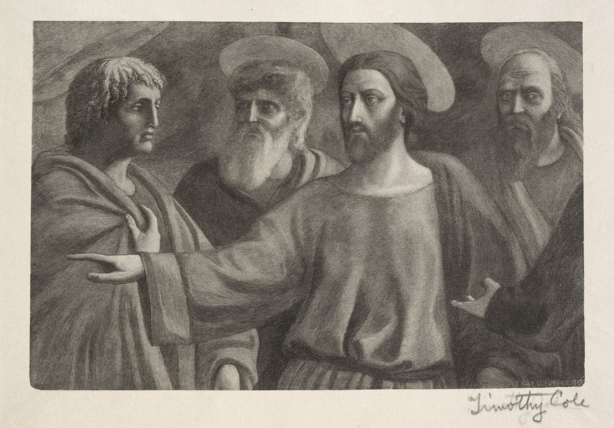 Gamla italienska mästare: Tribute Money, 1888-1892. av Timothy Cole