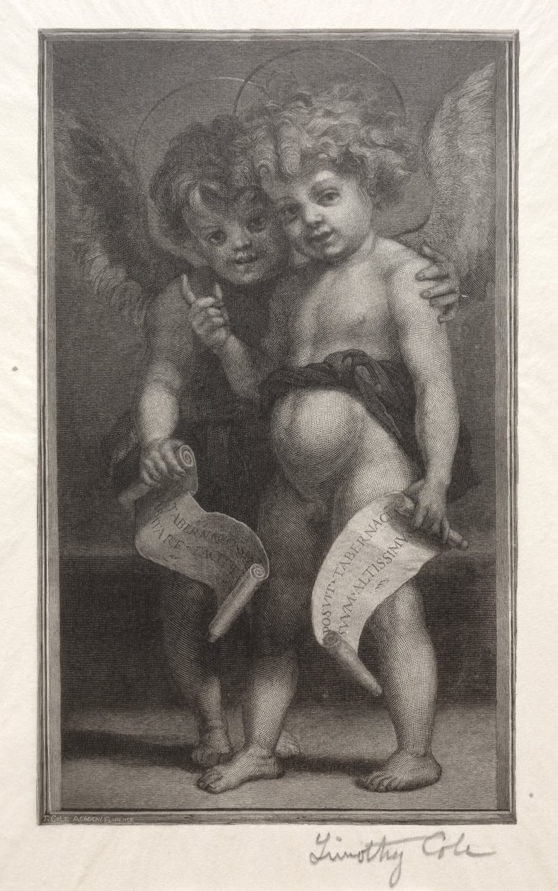Gamla italienska mästare: Två barnänglar, 1888-1892. av Timothy Cole