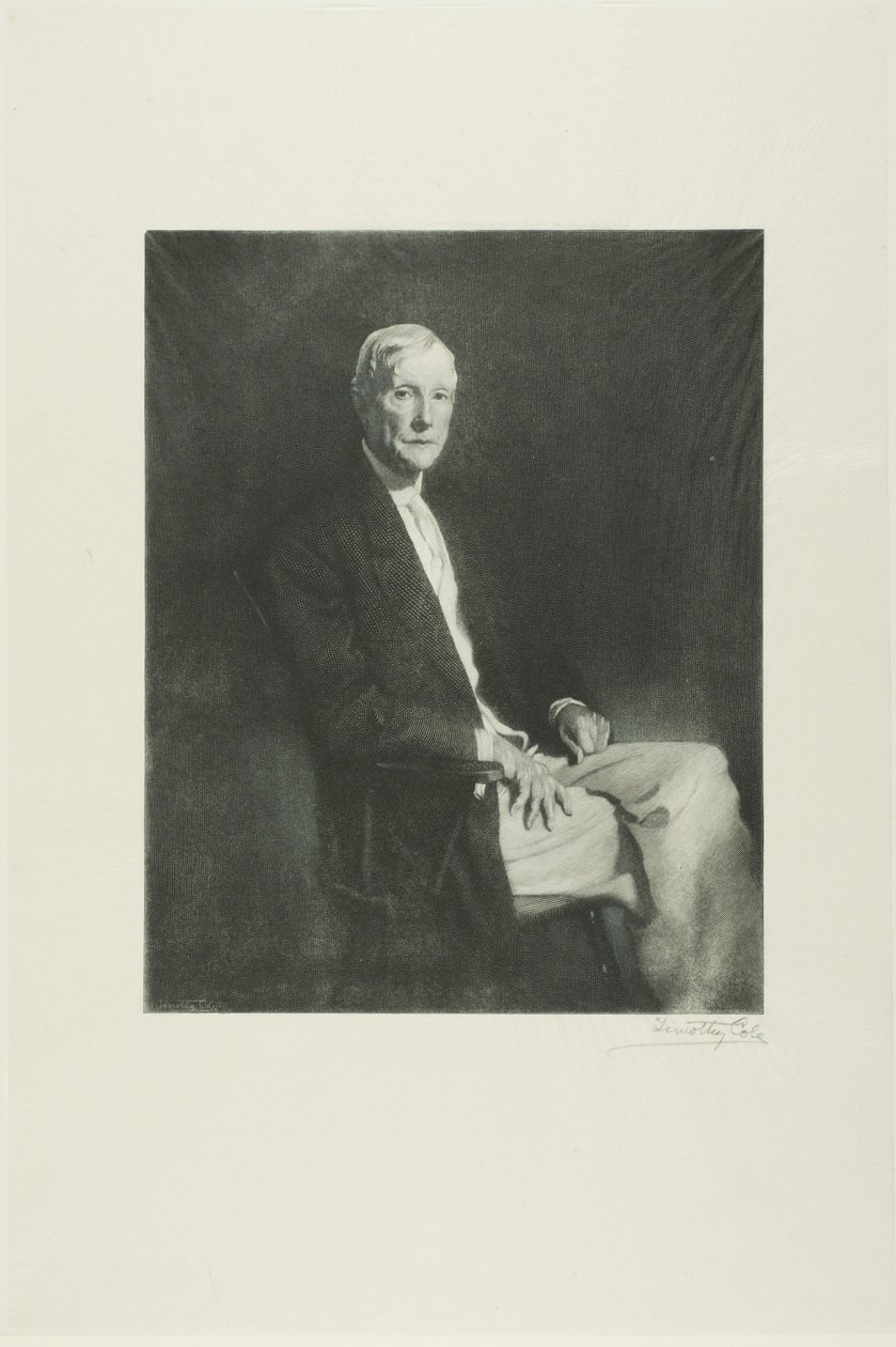 Porträtt av John D. Rockefeller av Timothy Cole