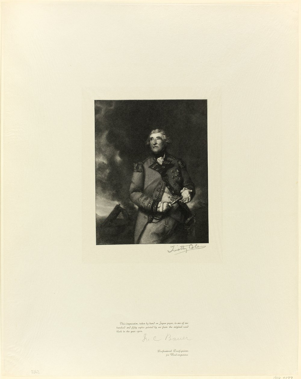 Porträtt av Lord Heathfield, från Old English Masters av Timothy Cole