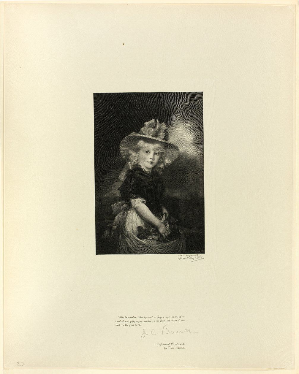 Prinsessan Sophia, dotter till George III, från Old English Masters av Timothy Cole