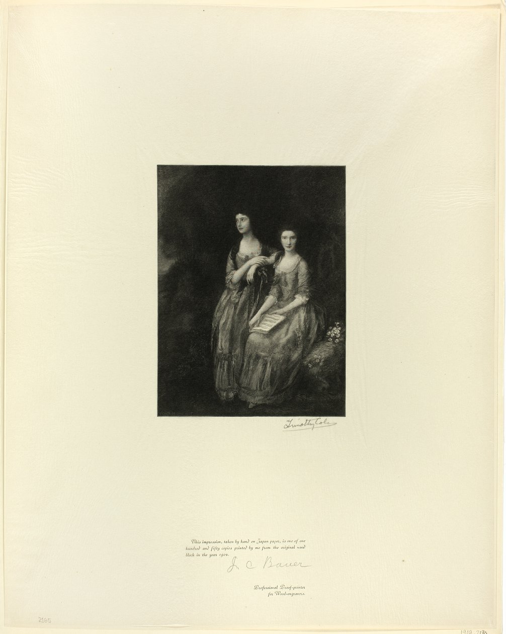 Systrarna: Mrs Sheridan och Mrs Tickell, från Old English Masters av Timothy Cole