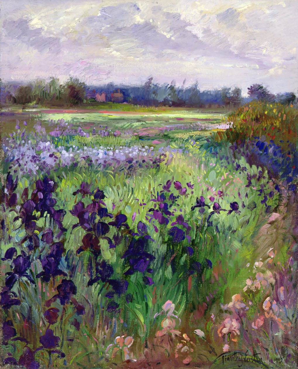 Tvärs över Great Green, Burgate av Timothy Easton