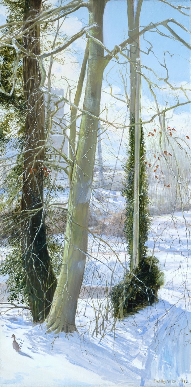 Tre träd på vintern av Timothy Easton