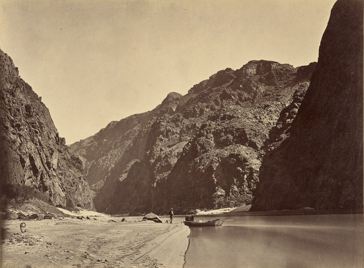Black Cañon, Coloradofloden, sedd uppströms från Mirror Bar av Timothy H. O