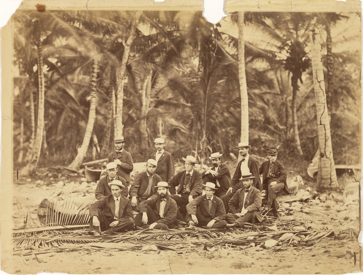 [Kaptenlöjtnant Thomas O. Slefridge och medlemmar av Darién-expeditionen, Isthmus Darién (Panama)] av Timothy H. OSullivan