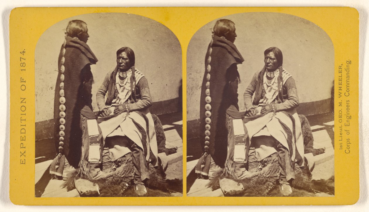 Utekrigare från Kah-poh-teh-gruppen i norra New Mexico i ”full klädsel”. av Timothy H. O