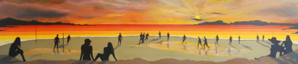 The Bay, nr 3, 2012, olja på duk av Timothy Nathan Joel