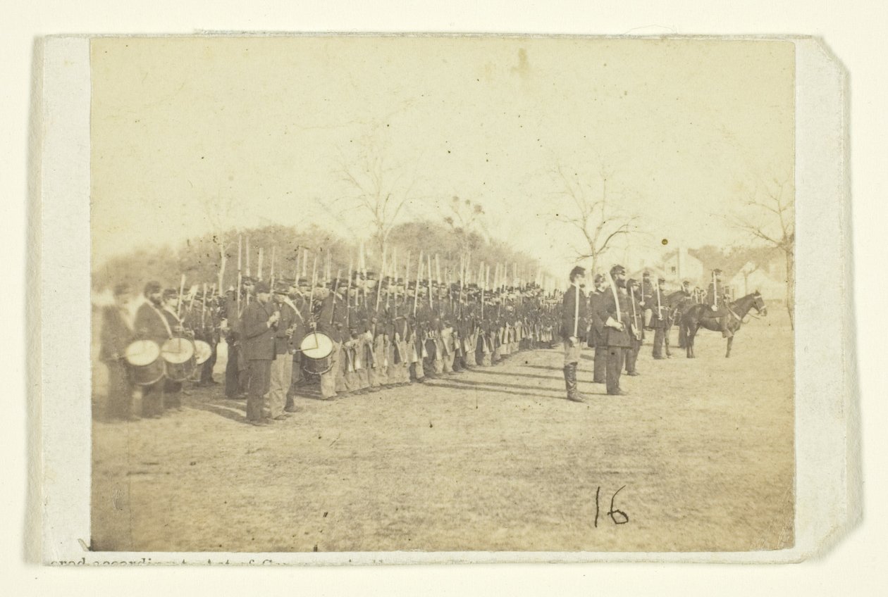 50th Pennsylvania Infantry i paradformation av Timothy O