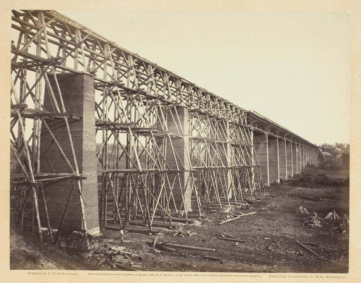 High Bridge över Appomattox, nära Farmville av Timothy O