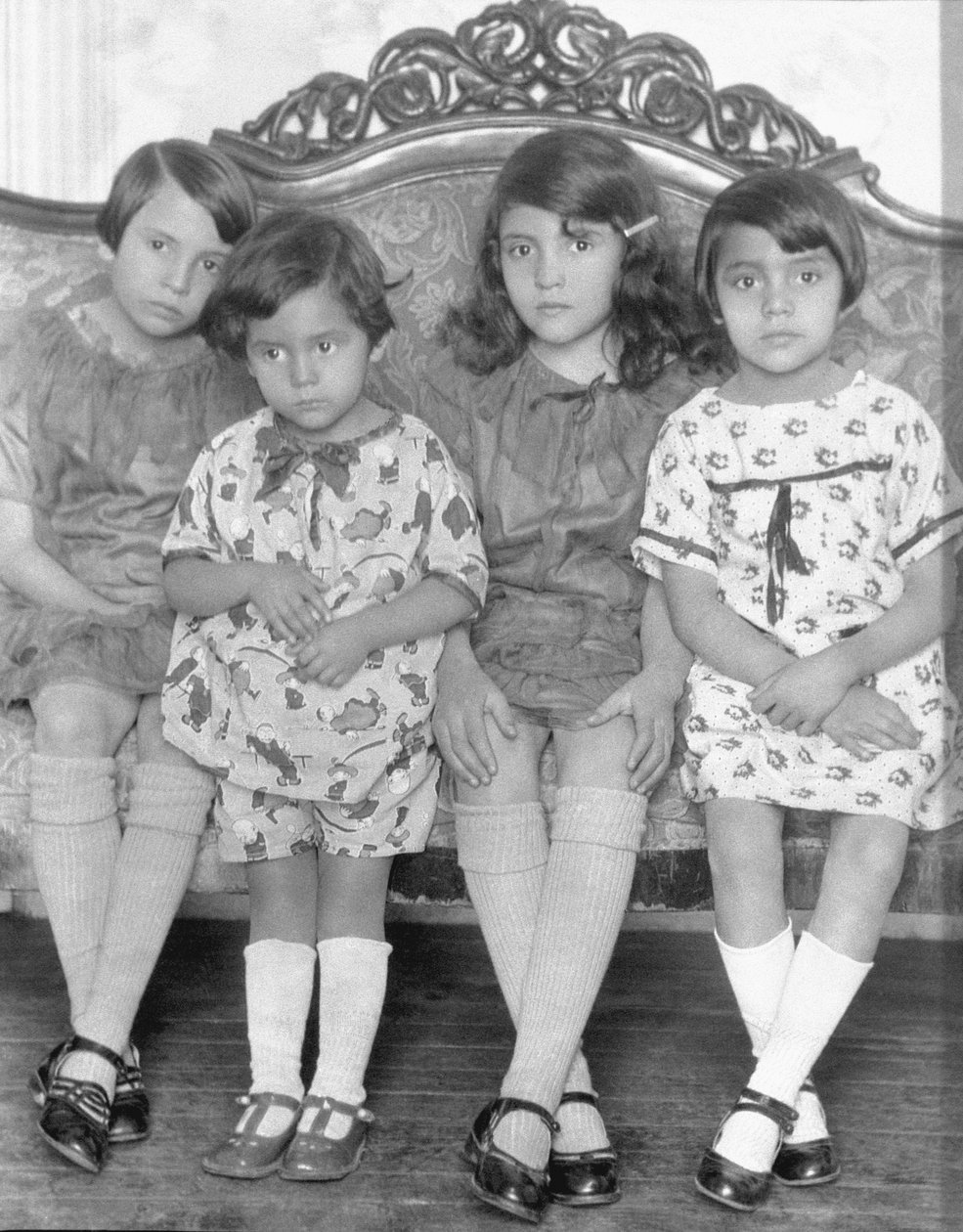 Fyra flickor, Mexico City, ca 1926 av Tina Modotti