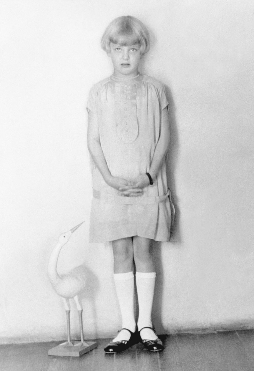 Flicka med storken, Mexico City, ca 1926 av Tina Modotti