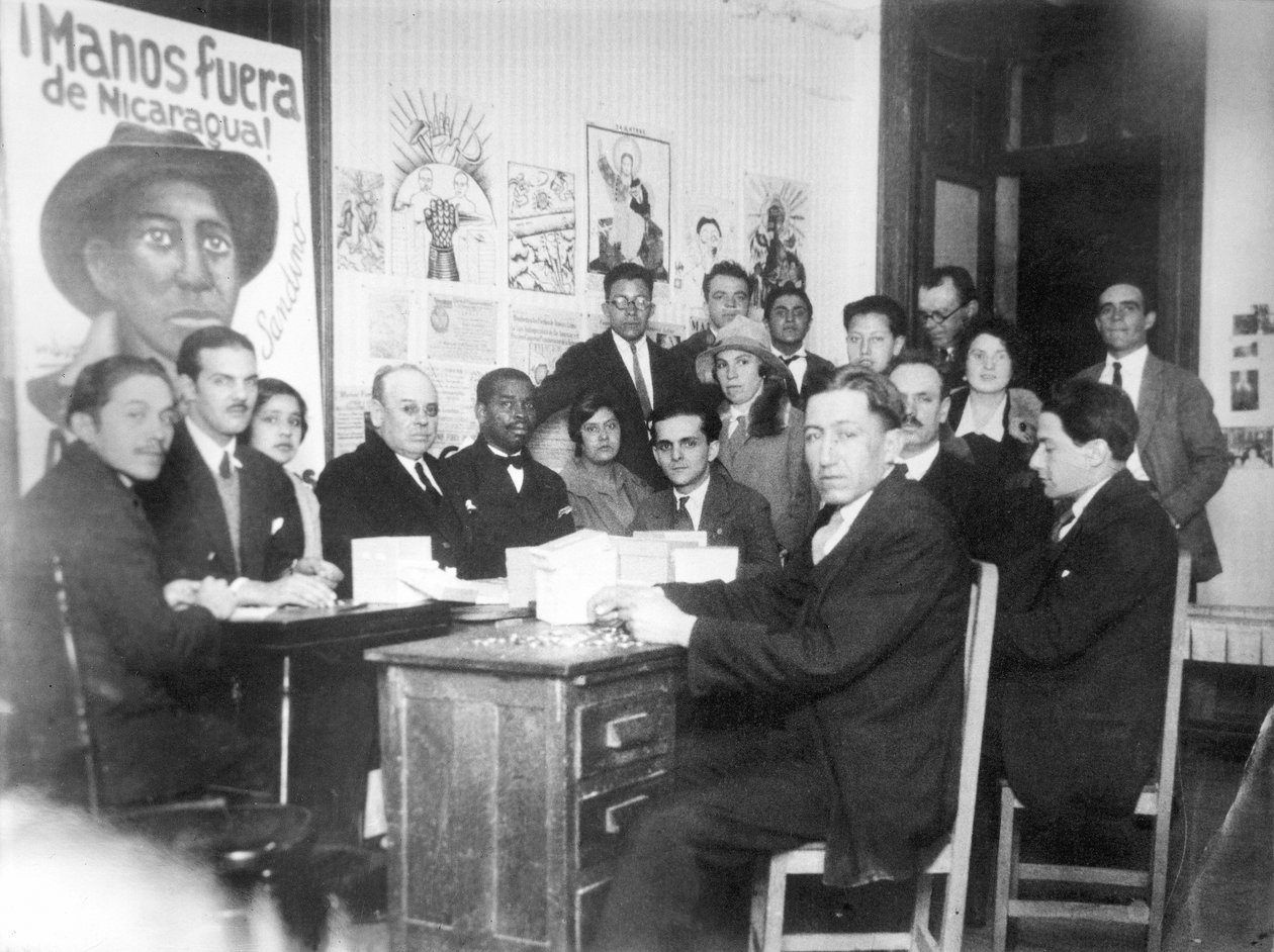 Kommittén "Hands off Nicaragua", Mexico City, 1928 av Tina Modotti