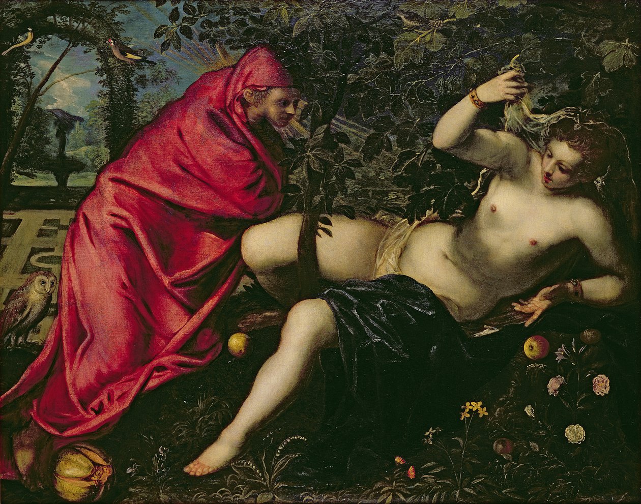 Angelica och eremiten av Tintoretto