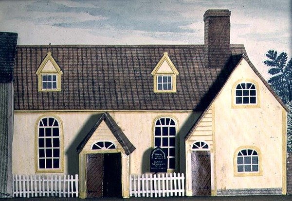 Modell av ett kapell, Halstead Congregate Church, Essex av Tirzah Ravilious