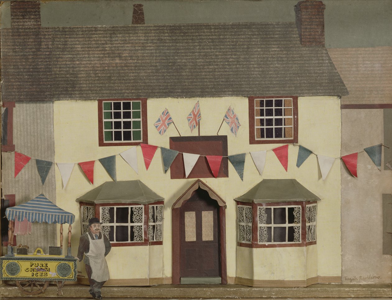 Pure Cream Ices (collage) av Tirzah Ravilious