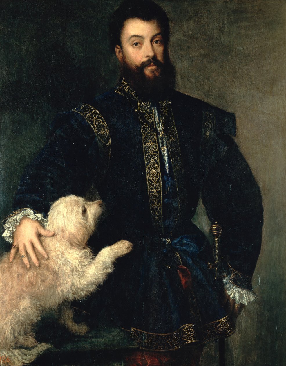Federigo Gonzaga, hertig av Mantua, ca 1525-30 av Tiziano Vecelli