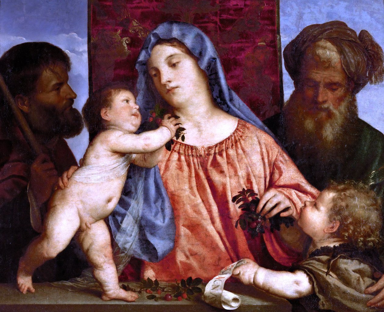 Cherry Madonna av Tiziano Vecelli