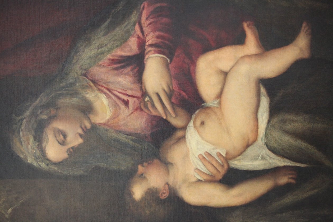 Madonna and Child  detail av Tiziano Vecelli
