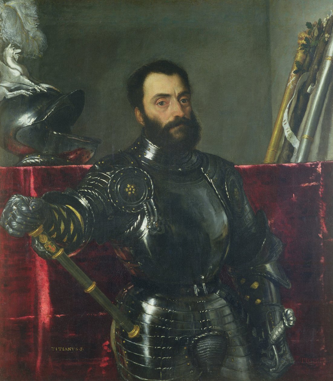 Porträtt av Francesco Maria Della Rovere, hertig av Urbino av Tiziano Vecelli