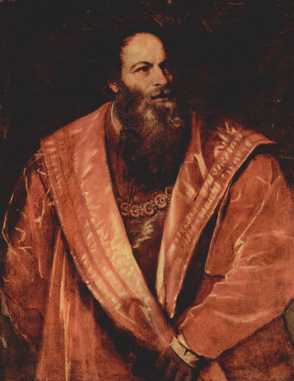 Porträtt av Pietro Aretino av Tiziano Vecelli