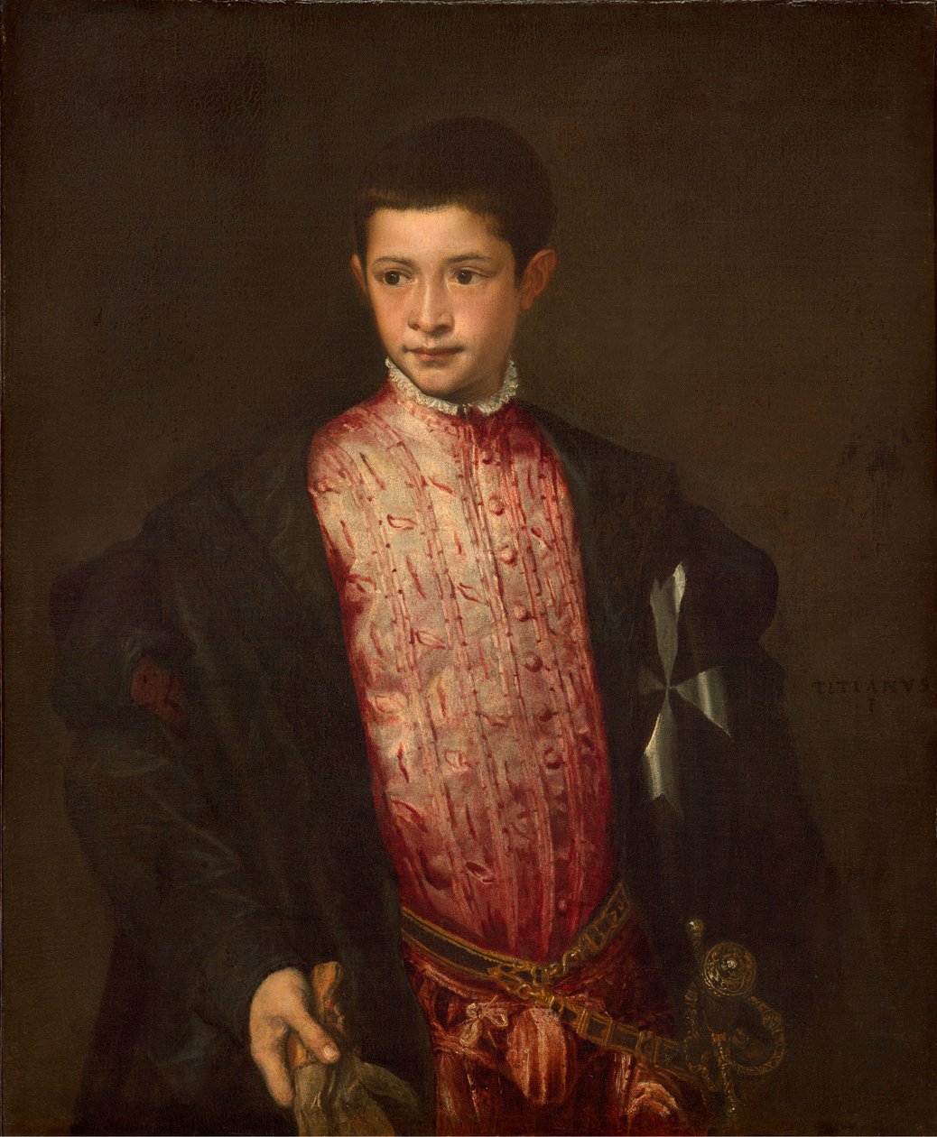 Ranuccio Farnese av Tiziano Vecelli