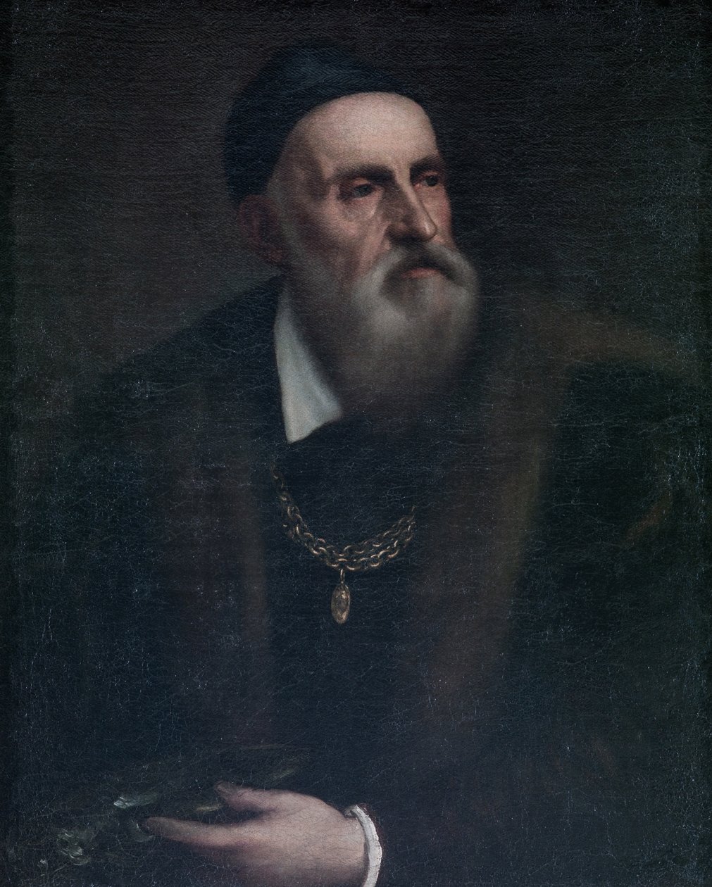 Självporträtt, ca 1562-64 av Tiziano Vecelli