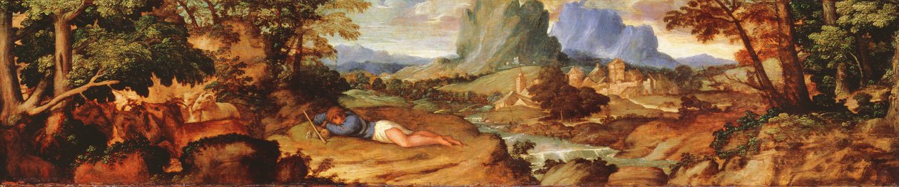 Endymion och hans flock, ca. 1510 av Tiziano Vecelli