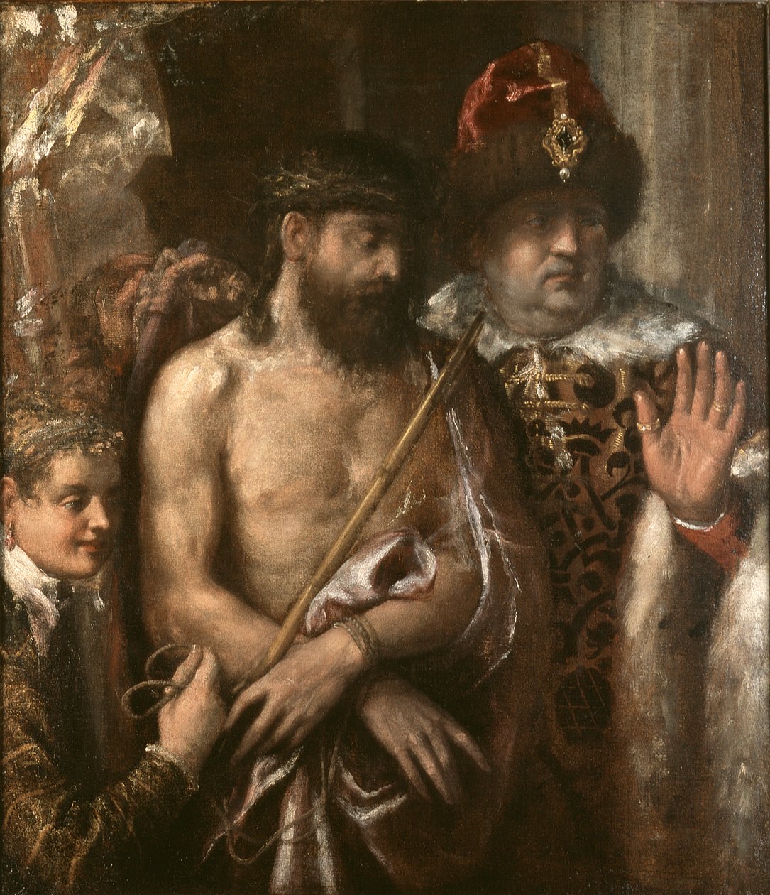 Kristus visad för folket (Ecce Homo) av Titian (Tiziano Vecellio)