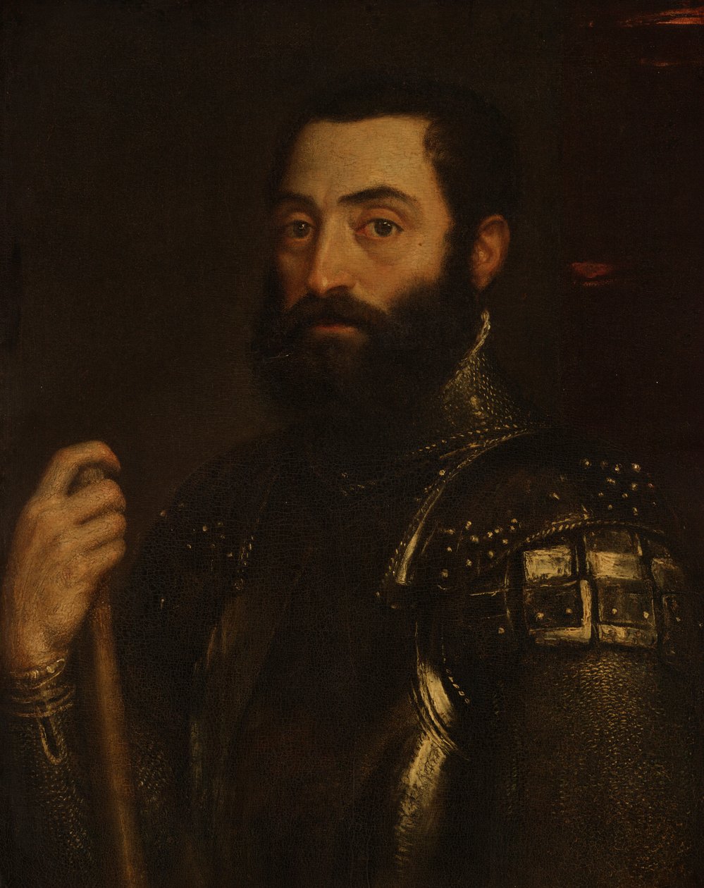Porträtt av Guidobaldo II della Rovere, hertig av Urbino av Titian (Tiziano Vecellio)