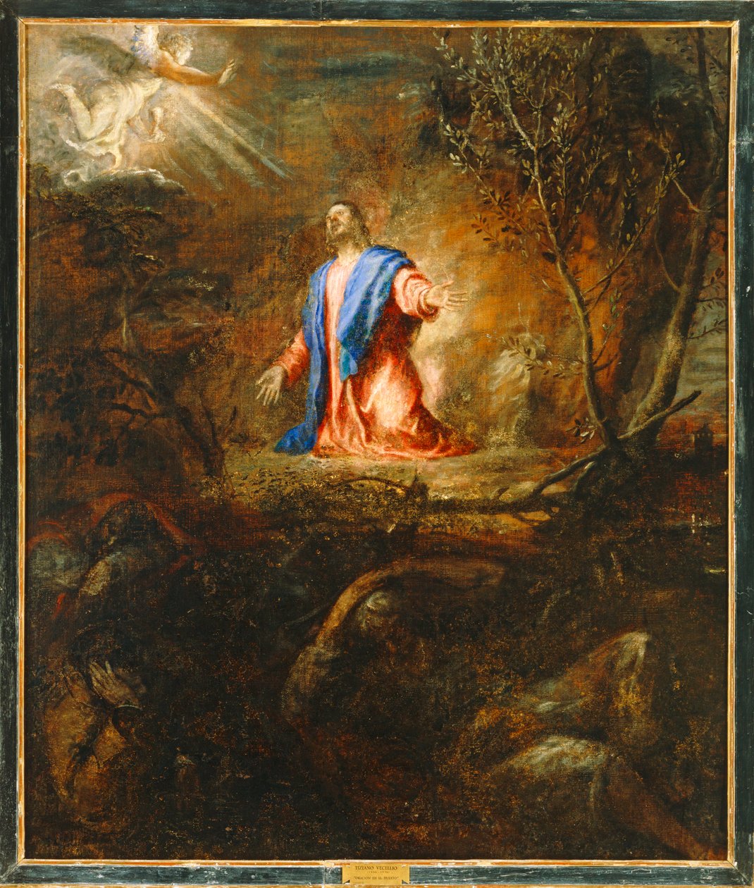 Kristus ber i olivträdgården. 10014718 ... av Titian (c.1488 1576)