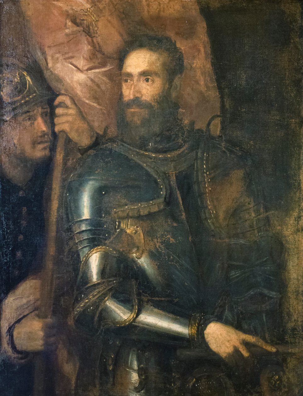 Porträtt av Pier Luigi Farnese av Titian (c.1488 1576)