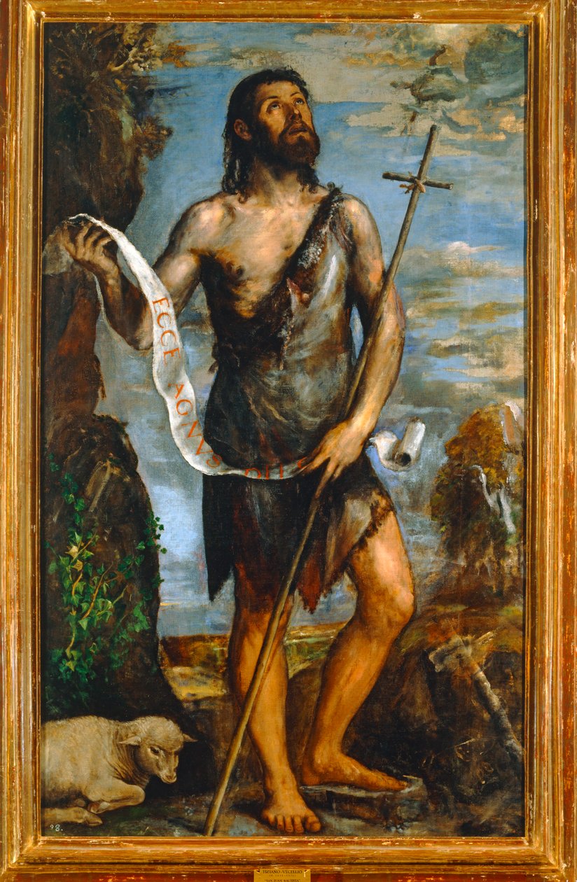 Sankt Johannes Döparen. 10014726 ... av Titian (c.1488 1576)