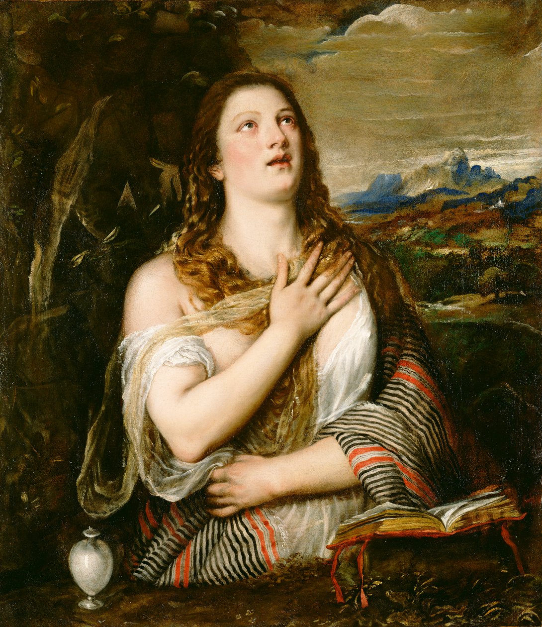 Den ångerfulla Magdalena, ca 1555-65 (olja på duk) av Tiziano Vecelli