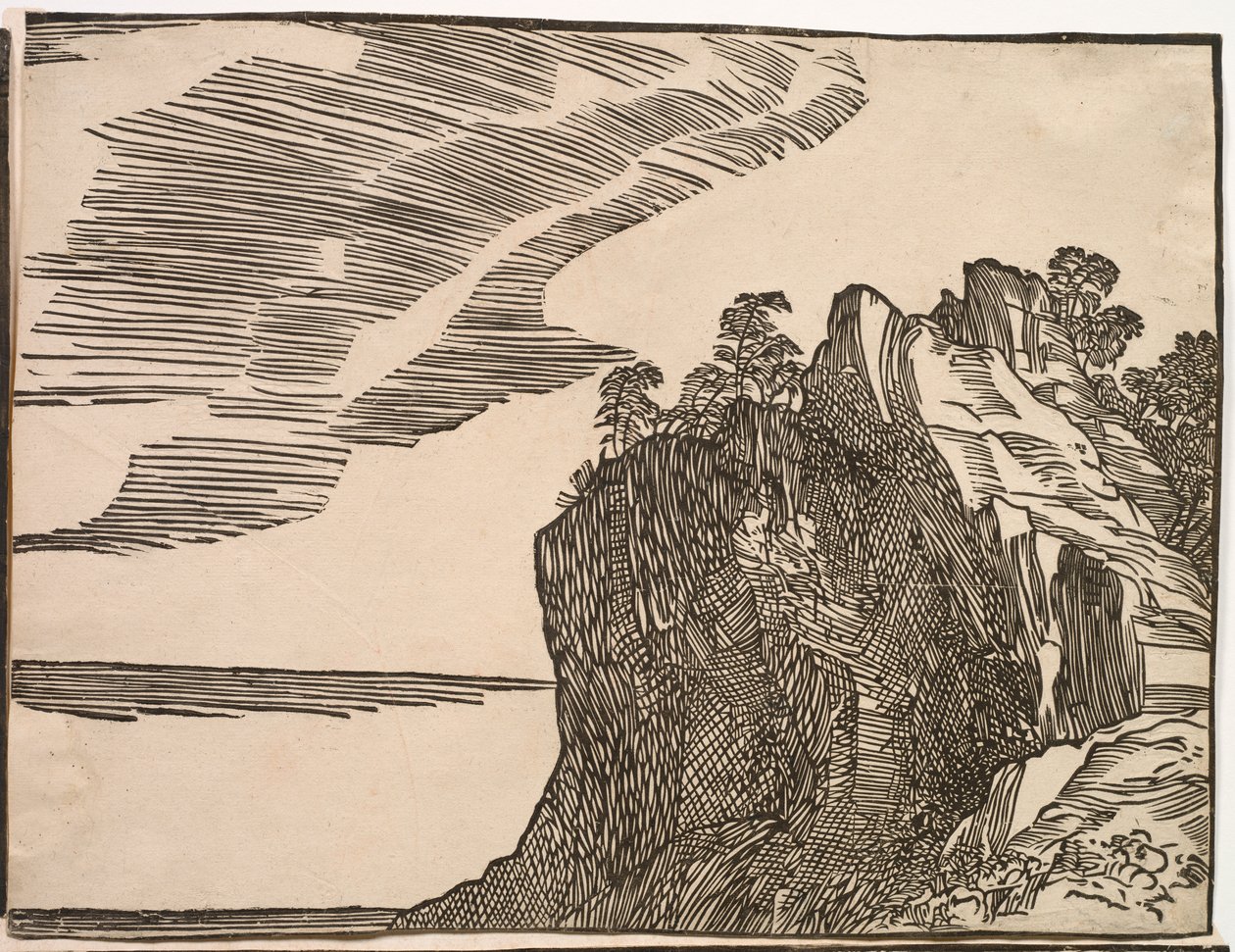 Faraos armés nedsänkning i Röda havet av Titian (c.1488 1576)