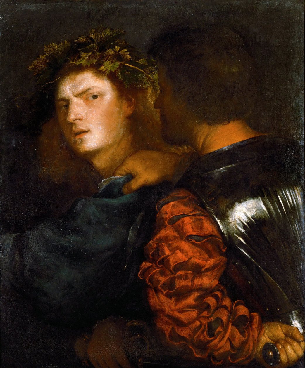 Le bravo - Bravo , av Tizian (1488-1576). Olja på duk, ca 1515-1520. Mått: 77x66,5 cm. Konsthistoriska museet, Vienne av Tiziano Vecelli