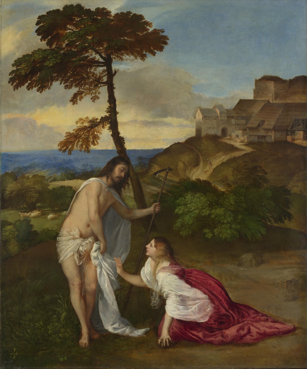 Noli me Tangere, ca 1514 (olja på duk) av Tiziano Vecelli
