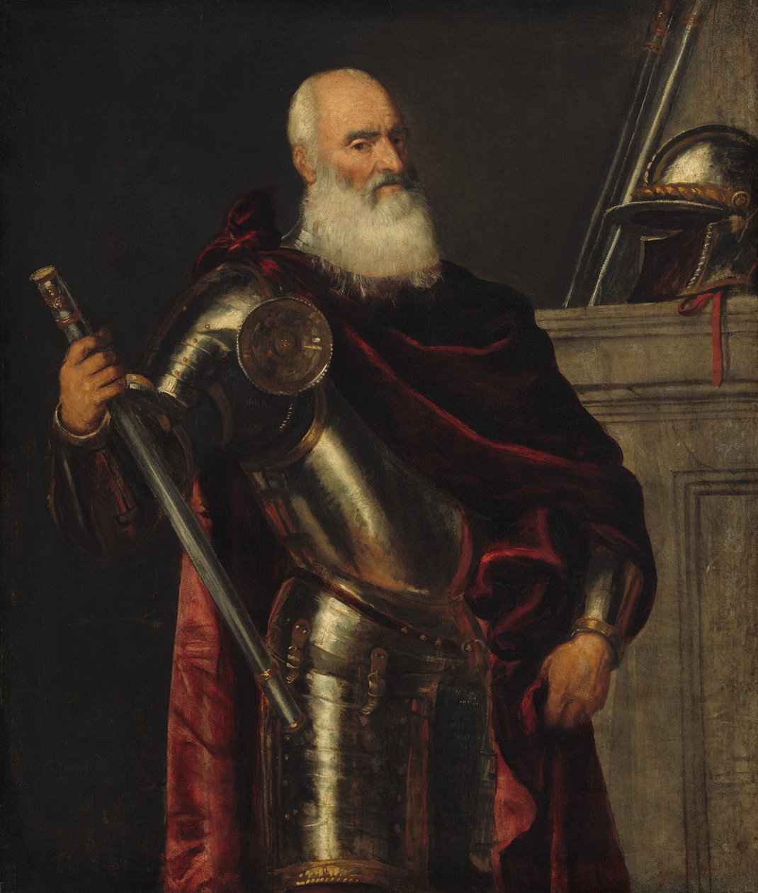 Porträtt av Vincenzo Cappello, amiral, ca. 1550-60 (olja på duk) av Tiziano Vecelli