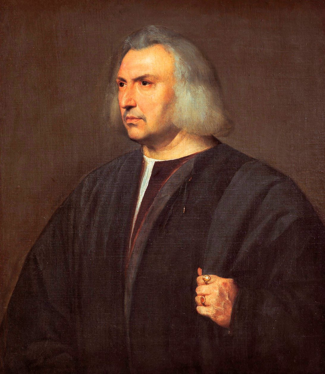 Porträtt av Dr Gian Giacomo Bartolotti från Parma av Tiziano Vecelli